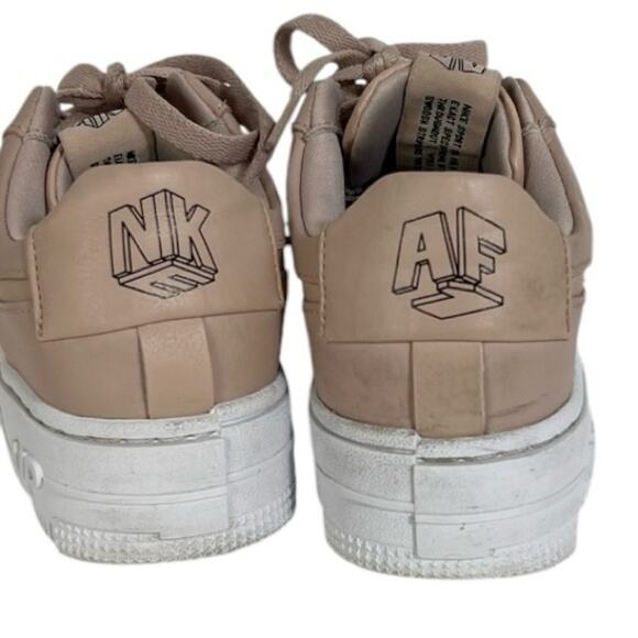 Nike Air Force 1 'Pixel Particle Beige (Beige / Blush Pink) Size 6 - Picture 6 of 12